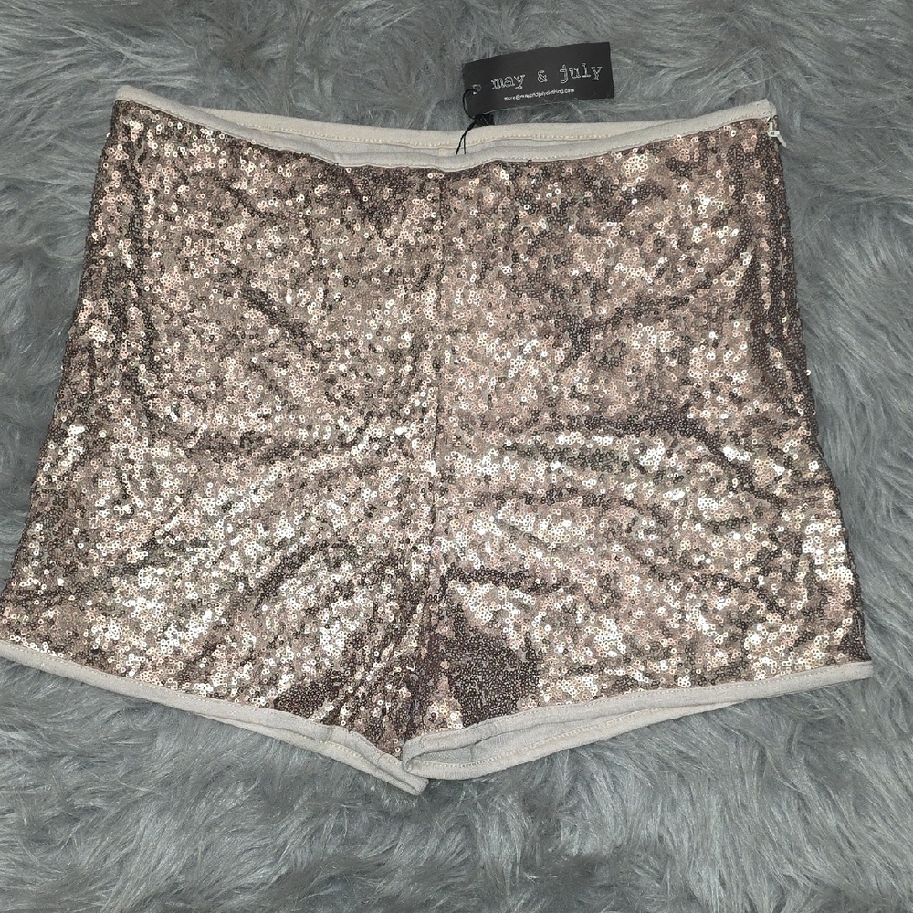 May & July Sequin Shorts